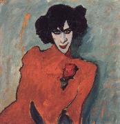 Alexei Jawlensky Portrait of the Dancer Alexander Sakharov oil